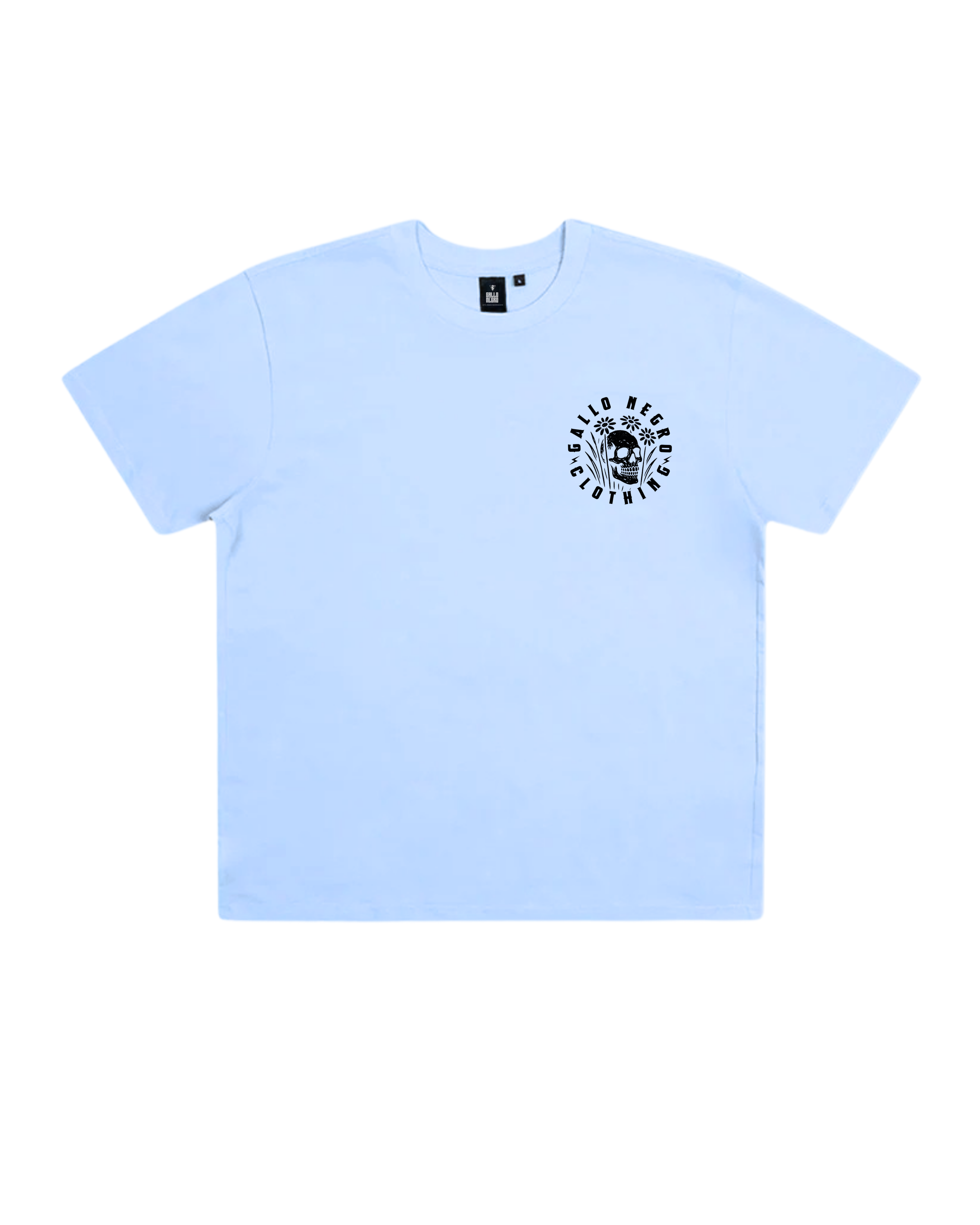 POLO FLOR SKULL WHITE